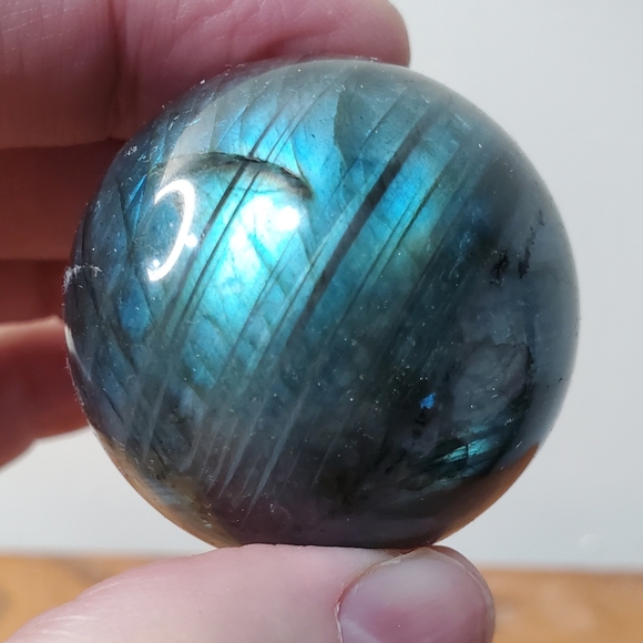 Labradorite Crystal Sphere 41mm - Picture 12 of 13